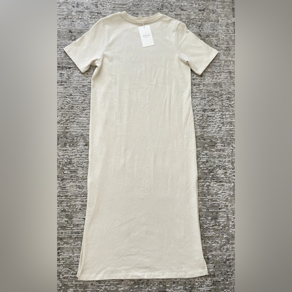 Sezane EMY Dress Cream Size L Organic Cotton NWT - Picture 9 of 10